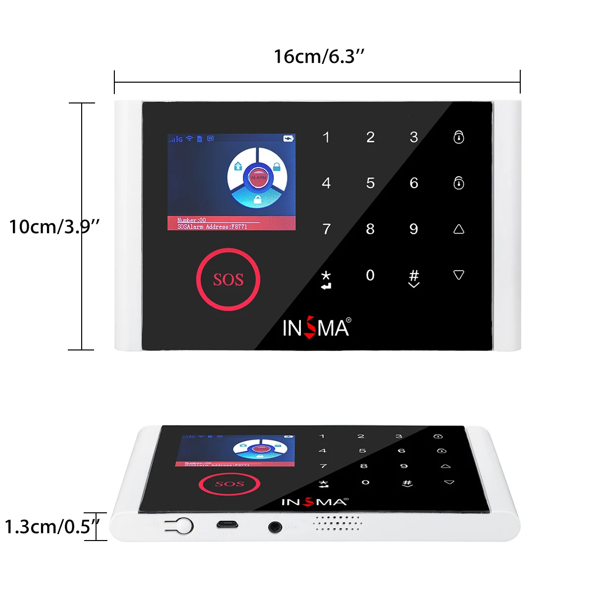 ЖК-дисплей сенсорная клавиатура Беспроводной WI-FI GSM GPRS домашней охранной сенсорная аварийная система Комплект приложение Управление CN