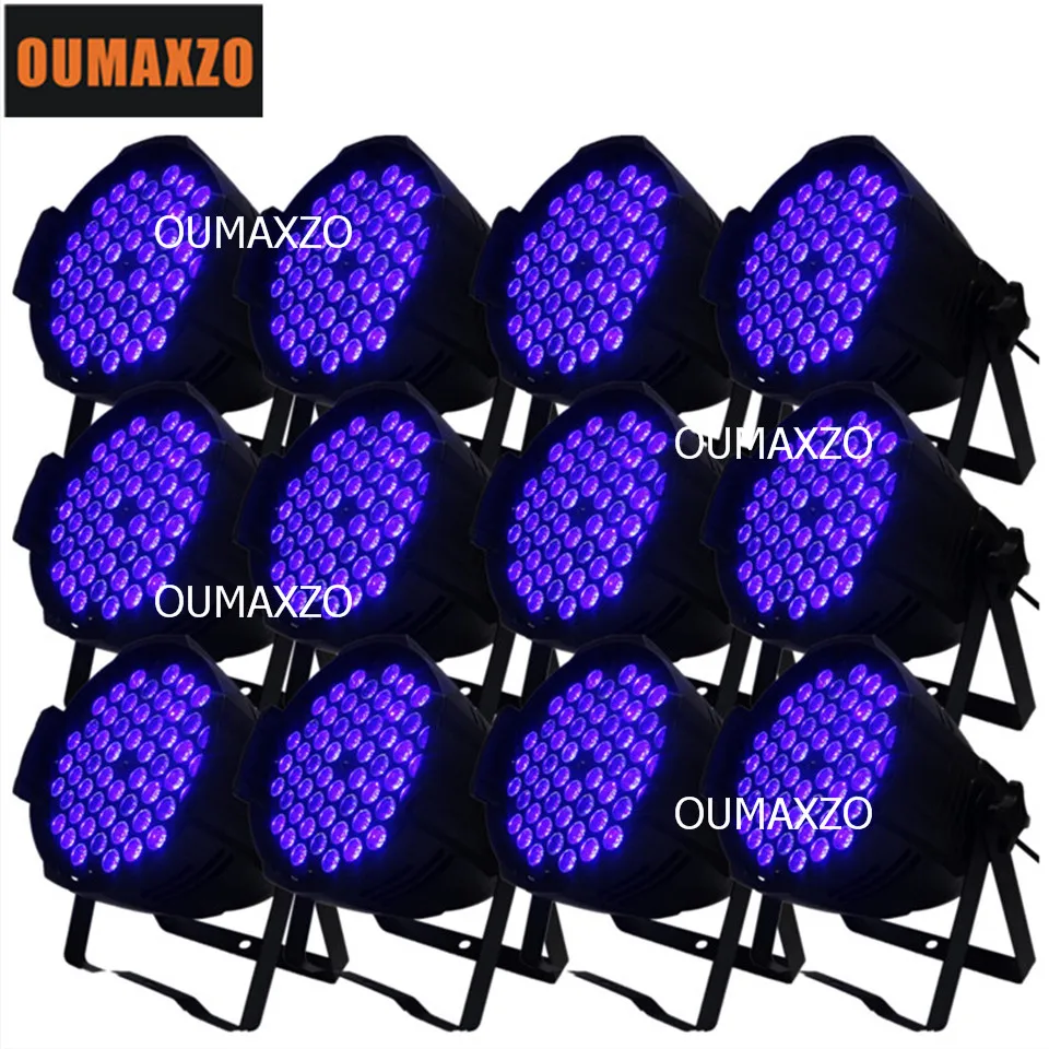 

12pcs/lot UV light 54pcs 3W 54pcs Led Dj Lighting Led Par Light Led Par Can Uv Led Par Light dj disco indoor stage lighting wash