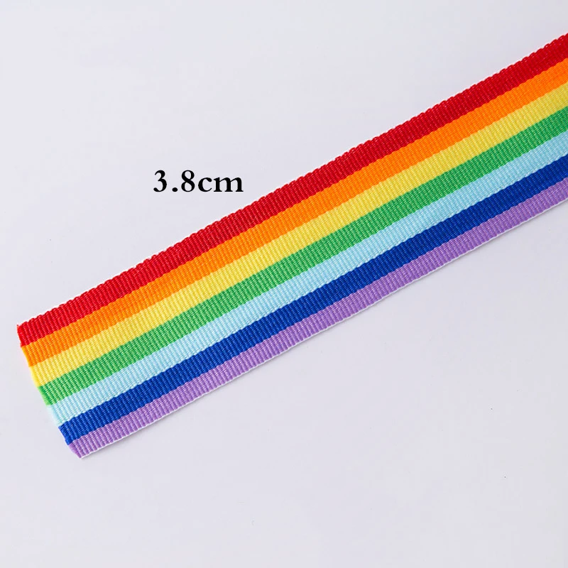 20 ярдов цветные нейлоновые лямки ремень сумка модная одежда косой привязки ленты подарочная упаковка ленты DIY аксессуары для декора волос - Цвет: 3.8cm