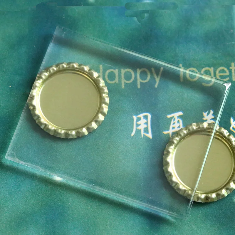 DHL Free Shipping 300Pcs Highly Transparent 70*50MM Rectangle 3D Clear