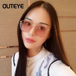 2017 Поляризованный Металл Cat Eye Glasses New Винтаж Мода Круглый Объектив Летом Прохладно Солнцезащитные Очки Женщины Мужчины Марка Дизайнер Солнцезащитные Очки