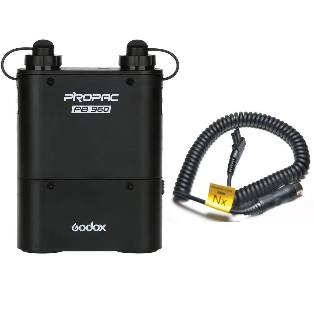 Внешний аккумулятор Godox PB960 (черный) 4500 мАч + кабель питания Nx для Nikon Speedlite|godox