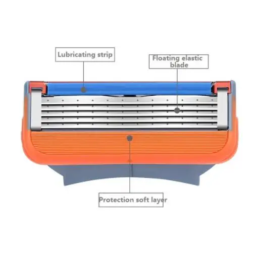 Harga 4 Buah Lot 5 Lapisan Pisau Cukur Pisau Cukur untuk Pria Gilett Fusion Power Alat Cukur Pisau Gillette Blades Mencukur Pisau Replacem