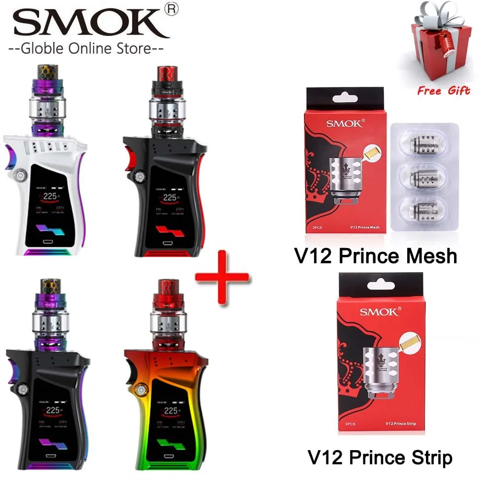 

Authentic Vape SMOK MAG Kit with 225W BOX MOD & 8ml TFV12 Prince Tank Electronic Cigarette SMOK Mag Kit VS SMOK G-priv2 I-Priv