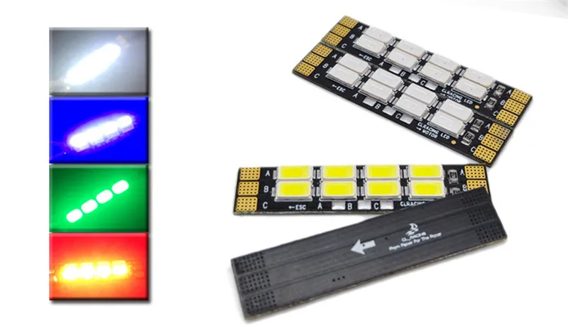 4 шт./лот 5730 FPV LED CL_Racing LLC Встроенный последовательный 8 шт. светодиодная поддержка