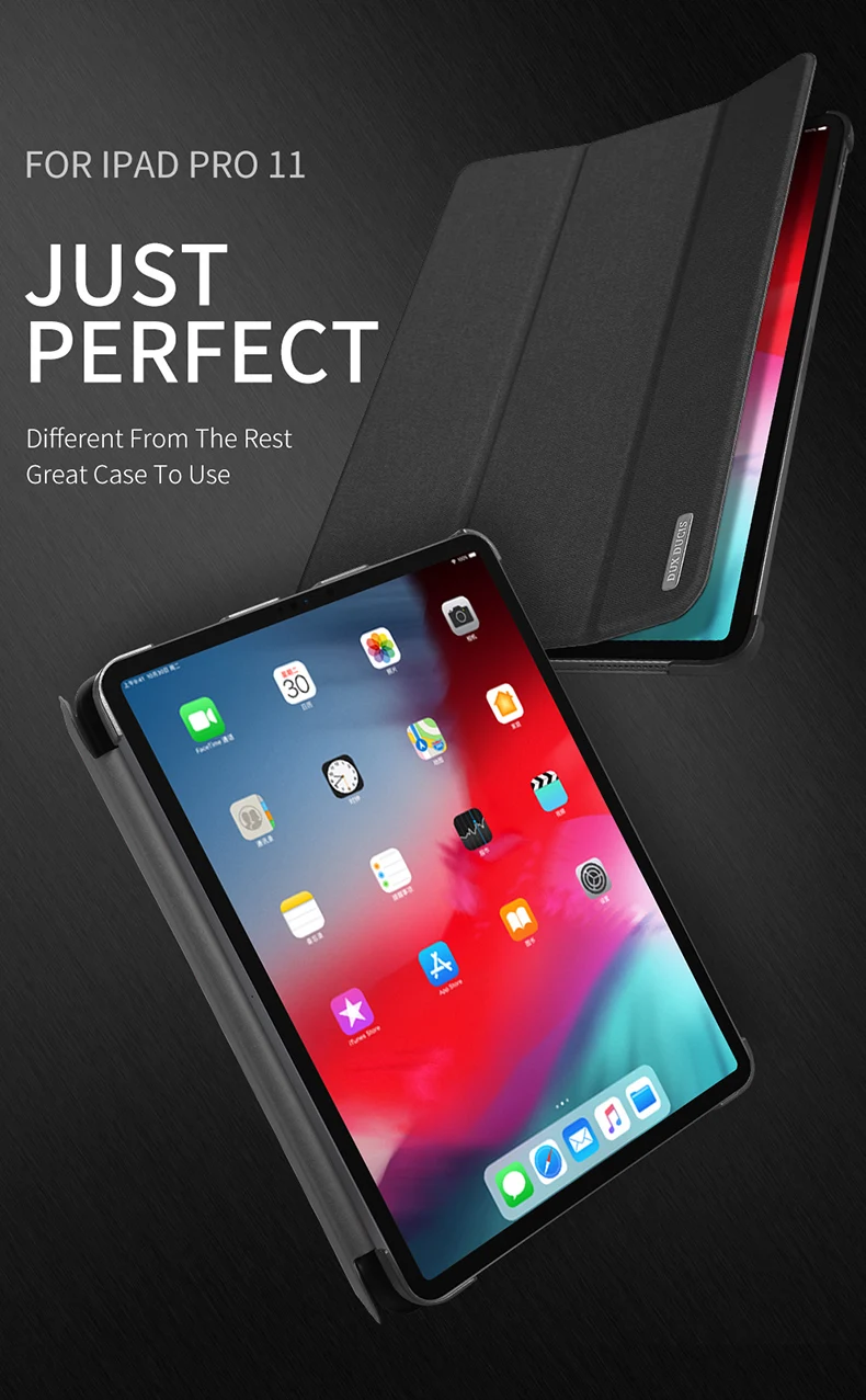 DUX DUCIS из искусственной кожи чехол для ipad Pro 11 Магнитная подставка умный чехол для ipad Pro 11 дюймов A80 защитный стол Funda