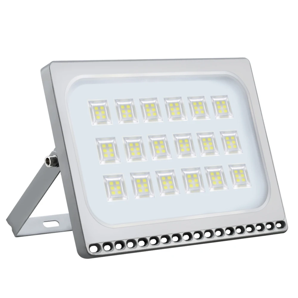 1PCS Ultrathin LED Flood Light 10W 20W 30W 50W 100W IP65 220V LED Spotlight Refletor Outdoor Lighting  Wall Lamp Floodlight exterior led flood lights