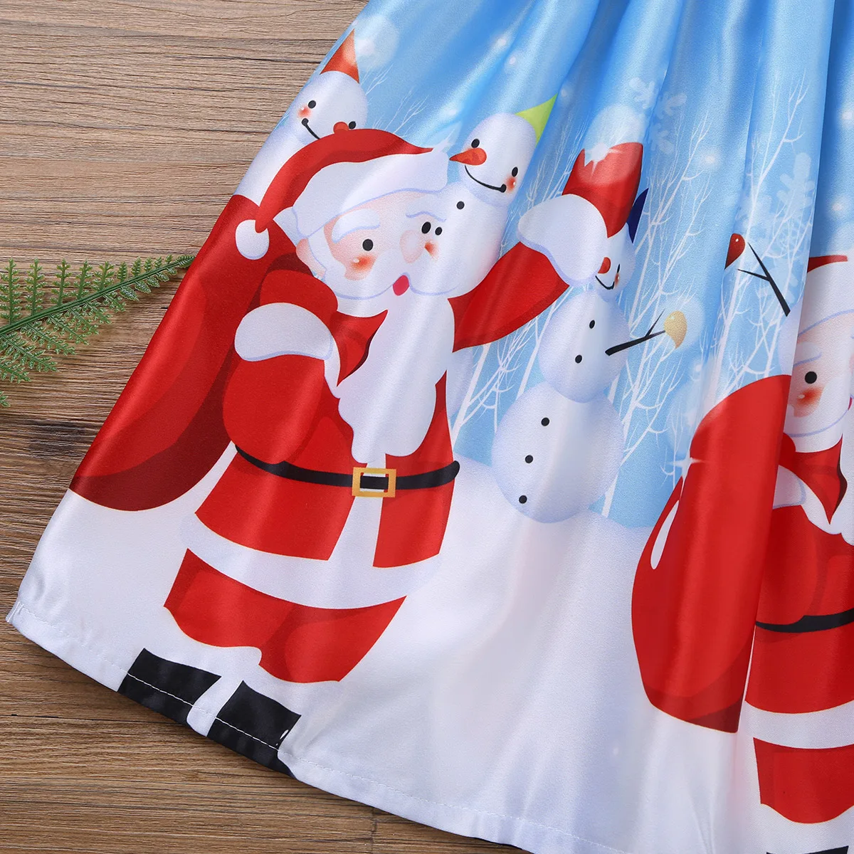 Tiaobug одно плечо без рукавов Рождественская Фигурка Санта снеговик с принтом снежинки; принт с оленем на Рождество костюмы платье для выпускного вечера на Рождество вечерние