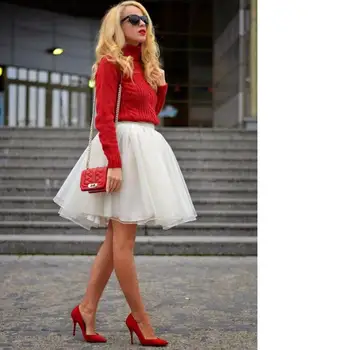 

Women's skirts celebrity princess dre High Waist Skirt Short Tulle Skirt 2020 Evening Skirt Tulle Sexy Women falda plisada