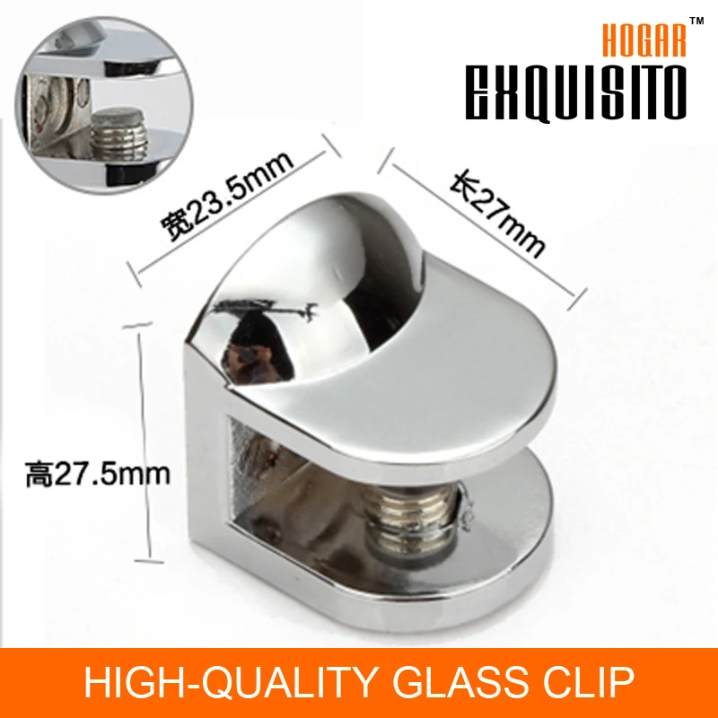 

Seiko Quality Home Hardware Fitting Glass F Clamp Fixed Folder Bracket Card Clip Glass - Plate
