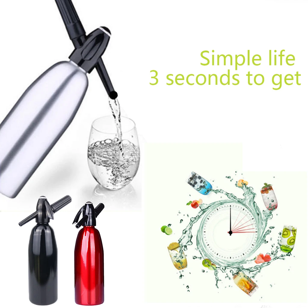Soda Water Siphon Home Drink Juice Machine Bar Beer Soda Syphon Maker Steel Bottle Soda Stream Foam