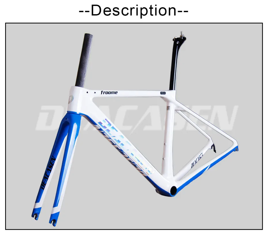 Perfect Wholesale Customized OEM Headset+Frame+Fork+Clamp+Seatpost Road Bike Frame BB86  DI2 lightest carbon road bike frame Bicycle 14