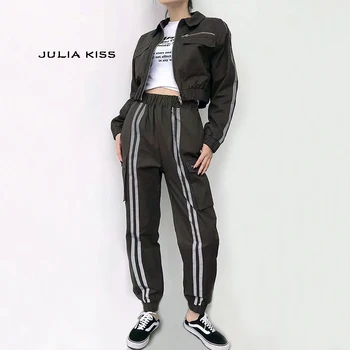

Women Side Striped Tracksuit Co-Ord Set Jacket And Sweatpants Set