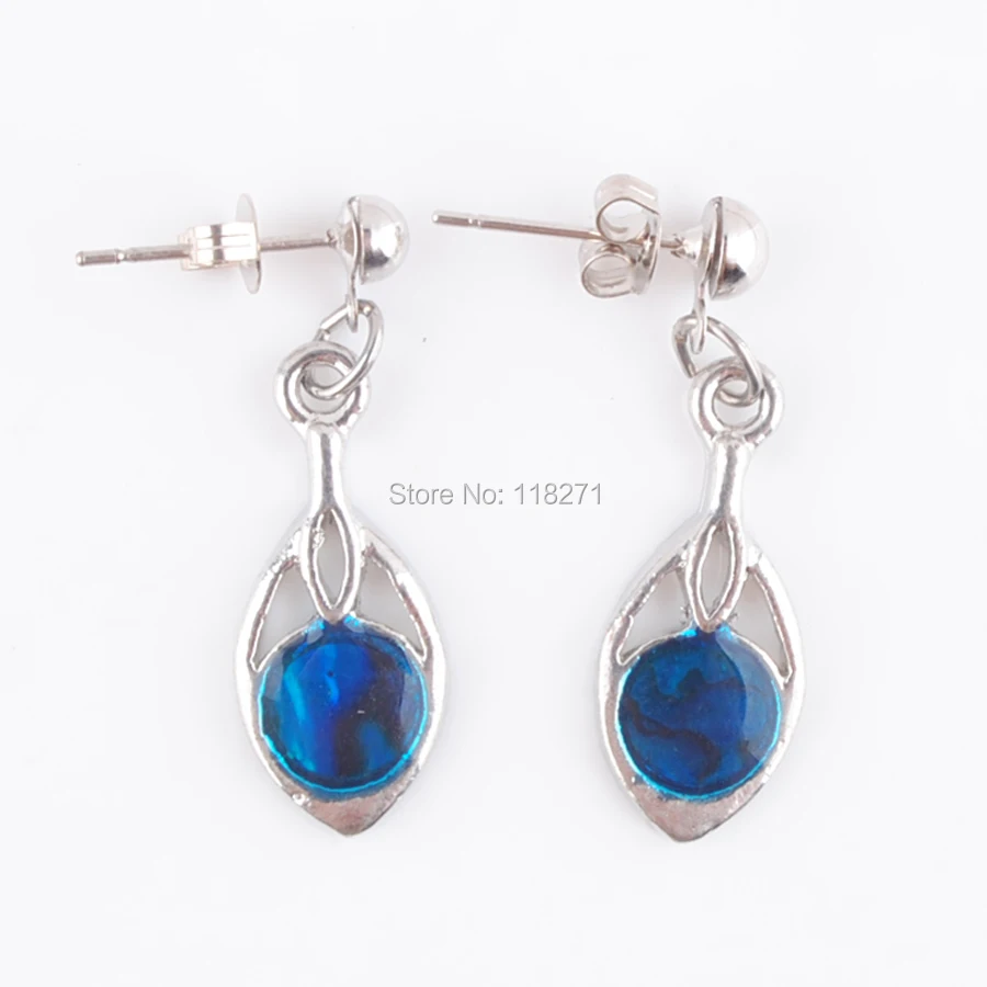 

Fashion New Zealand Abalone Shell Beads Dangle Earrings Ear stud Pair Women Jewelry PR604