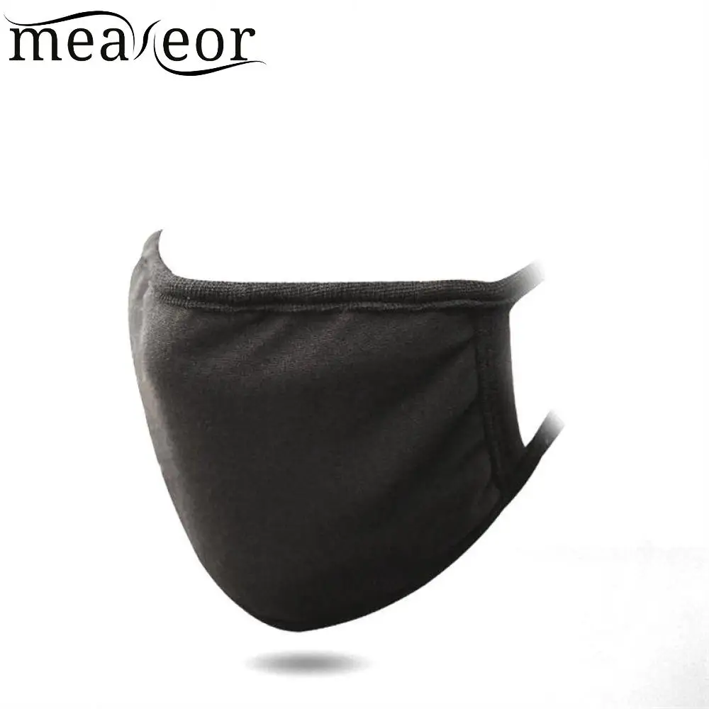 

Mouth Mask Cotton Cute PM2.5 Anti Haze Black Dust Mask Nose Filter Windproof Face Muffle Bacteria Flu Fabric Cloth Respirator Z4
