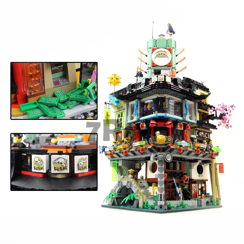 

06066 4953pcs Ninjago City Masters of Spinjitzu Model Building Toys hobbies Blocks Bricks Compatible with lego 70620 gift