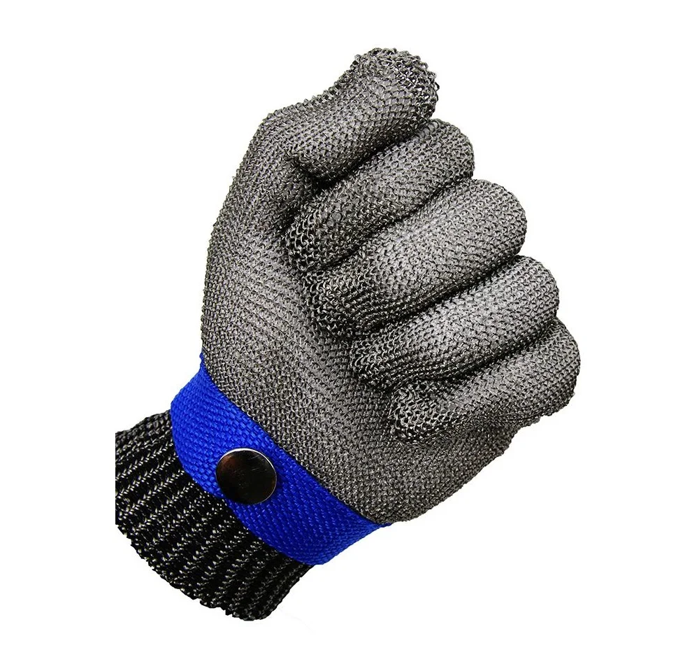 

Durable Quality Safety Cut Proof Stab Resistant Stainless Steel Butcher Equipment Tools Size M 10pcs/lot