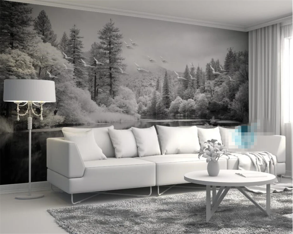 popular 3d black and white forest wallpaper buy cheap 3d black and custom wallpaper living room bedroom fresco nordic black and white forest lakes tv background wall mural 3d wallpaper beibehang popular 3d black and white forest wallpaper buy cheap 3d black and custom wallpaper living room bedroom fresco nordic black and white forest lakes tv background wall mural 3d wallpaper beibehang