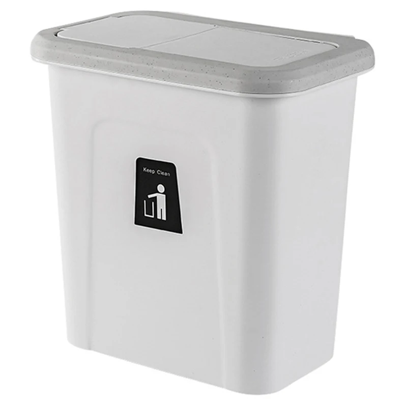 

New Kitchen Push Cover Trash Can Hanging Fruit And Vegetable Skin Kitchen Garbage Storage Bucket Simple Storage Box