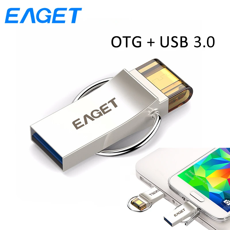 EAGET OTG USB флэш накопитель 32 Гб 3 0 Micro флеш 16 ГБ Флешка 64 U диск карта памяти для samsung