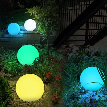 

BEIAIDI IP65 Outdoor Garden Lawn Pathway Globe Ball Light Remote Dimmable LED Glowing Ball Night Light RGB KTV Bar Table Lamp