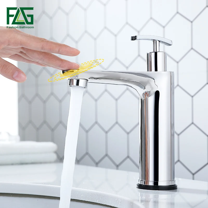 FLG Touch Control Basin Faucets Stainless Steel Tap Smart Touch Sensor