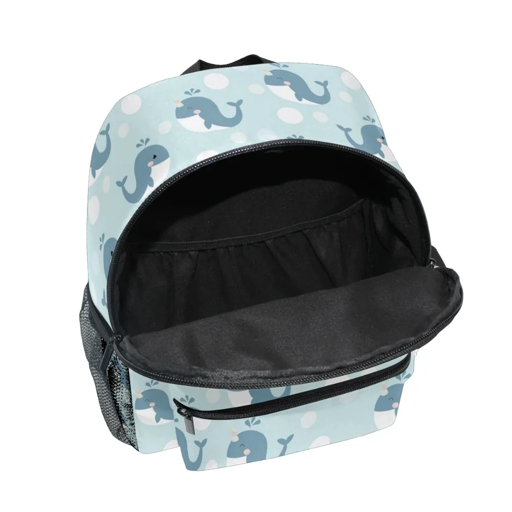 ALAZA/Детские рюкзаки с принтом «Лучший Кит», сумка для школы и детского сада, рюкзак для мальчиков и девочек, Прямая