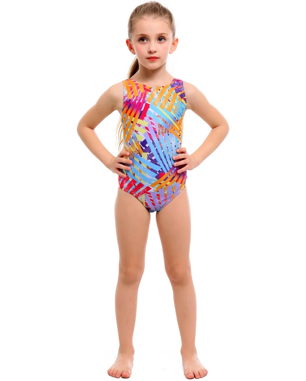 Профессиональный купальный костюм для детей с принтом, купальный костюм для девочек, цельный купальный костюм для подростков, детский купальный костюм, китайская фабрика