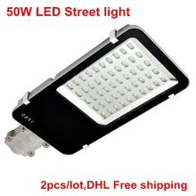 DHL 50 Вт светодиодный уличном фонарном AC85-265V теплый белый/холодный белый Светодиодный свет дороги DC12V/DC24V светодиодный открытый уличный свет