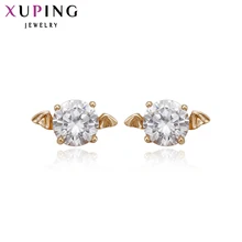 Xuping элегантные милые серьги дизайн Позолоченные Модные ювелирные изделия Свадебные серьги гвоздики для женщин 90568