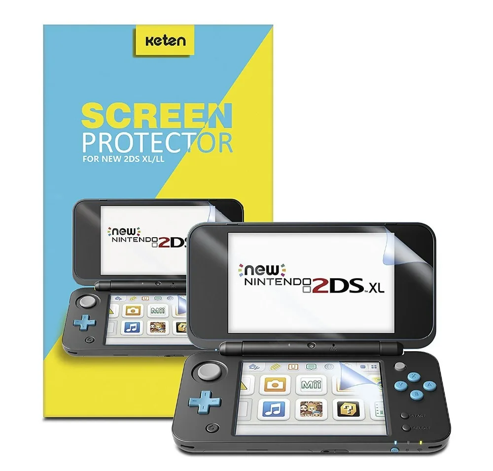 2 Pack Screen Protector for Nintend 2DS XL Game Console Ultra Clear Bubble Free/Anti-Scratch Sensitive-Touch Accessories | Электроника