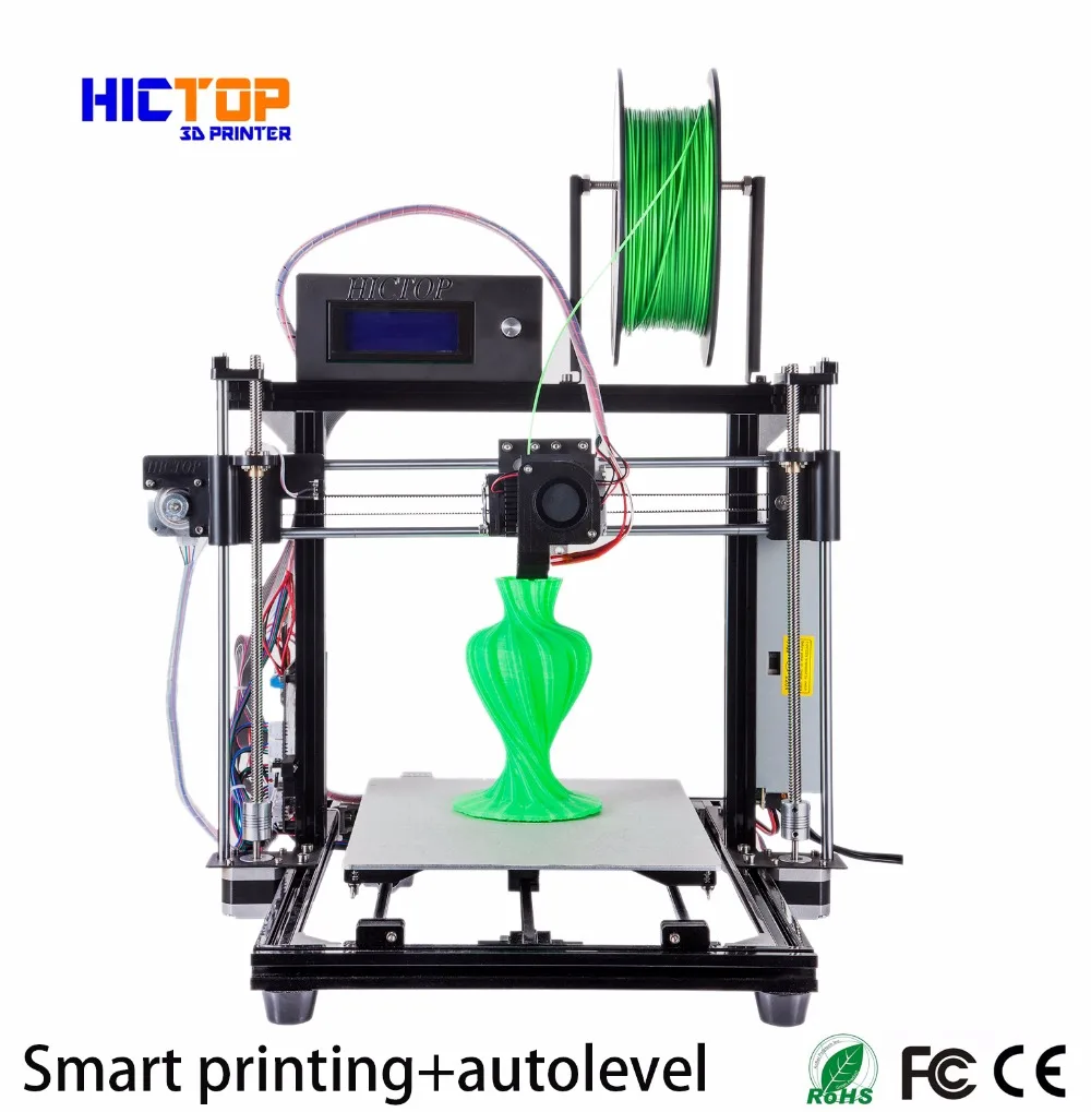  DIY 3D Printer High Precision Aluminum Frame Auto Leveling Reprap Prusa i3 with Installation Kits heat resistant polyimide tape 