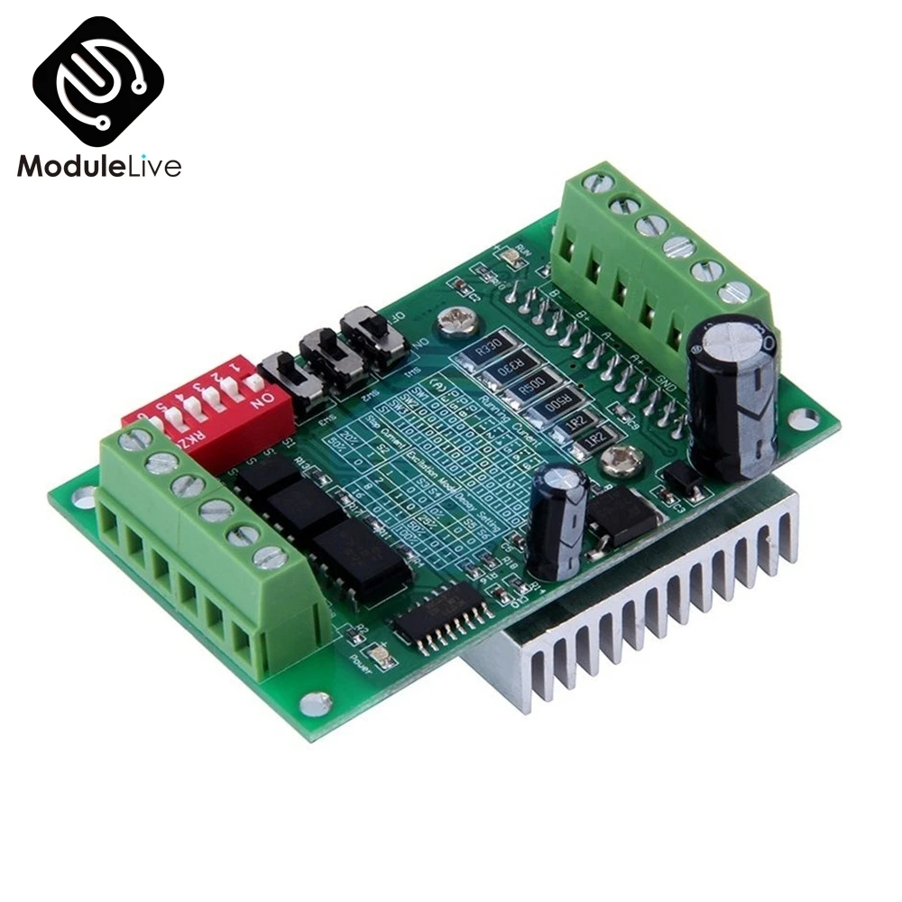 

TB6560 Stepper Motor Driver Drive Module CNC Stepper Motor Board Module Single Axis Controller 10 Files Motor Controller Board