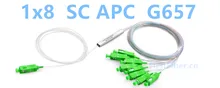 FirstFiber SC splitter 8 Channels Blockless Micro Type 1x8 PLC Optical Fiber Splitter with 15m SC APC cable Mini Module : image FirstFiber SC splitter 8 Channels Blockless Micro Type 1x8 PLC Optical Fiber Splitter with 15m SC APC cable Mini Module