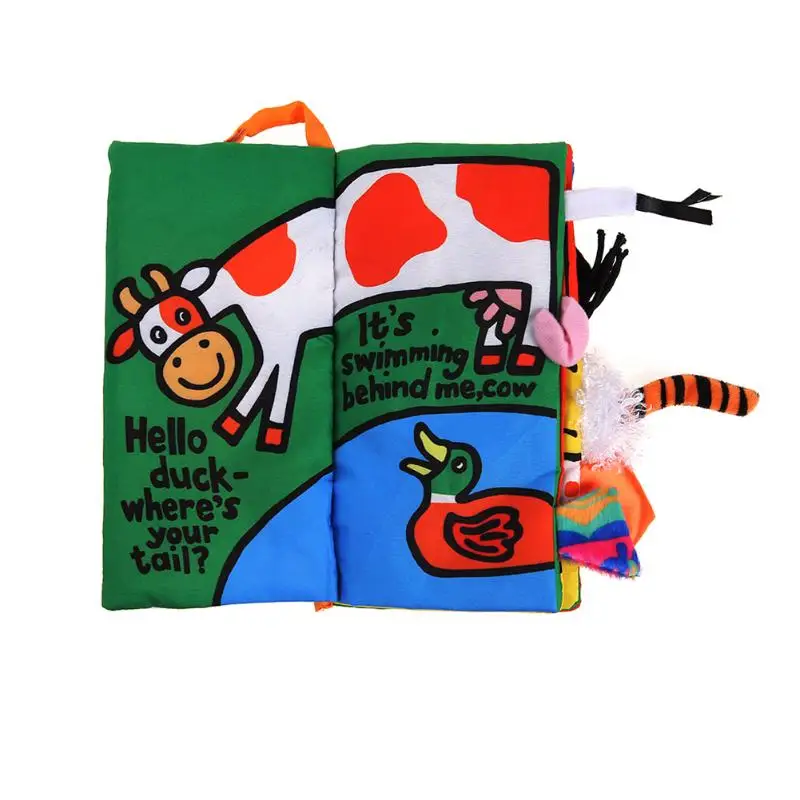 Baby Soft Cloth Book Cartoon Animal Kids Toys Early Children Infant Development Educational Learning Unfolding Activity Book Baby Soft Cloth Book Cartoon Animal Kids Toys Early Children Infant Development Educational Learning Unfolding Activity Book