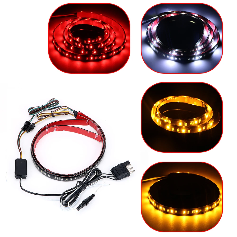

ITimo Waerproof Flexible 128SMD Reverse Brake Lamp LED Strip Light Bar Turn Signal Light Car-styling Truck Tailgate Light DRL