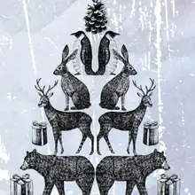 Рождественский олень прозрачный чистый силикон резиновая печать штамп "сделай сам" Скрапбукинг фото альбом A0770
