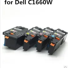 Совместимый для Dell C1660W цвет печати тонер-картридж 332-0399 332-0400 332-0401 332-0402 с чипом