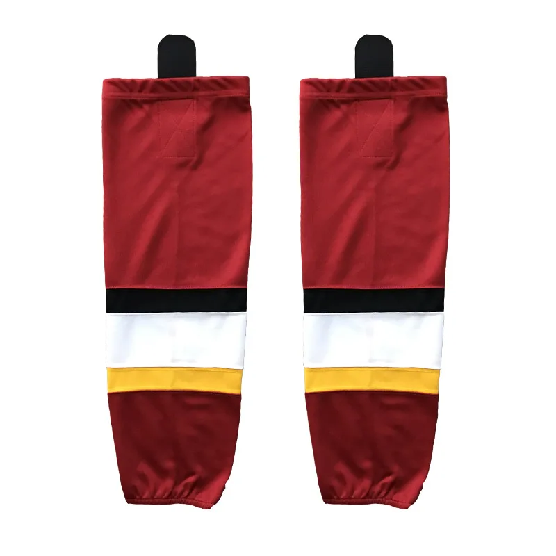 

COLDINDOOR 100% Polyester Ice Hockey sport Socks Cheap Shin Guards For Team XW017 high quality men women