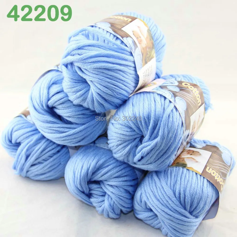 LOT of 6 Balls X 50g Special Thick Worsted Cotton Knitting Yarn baby