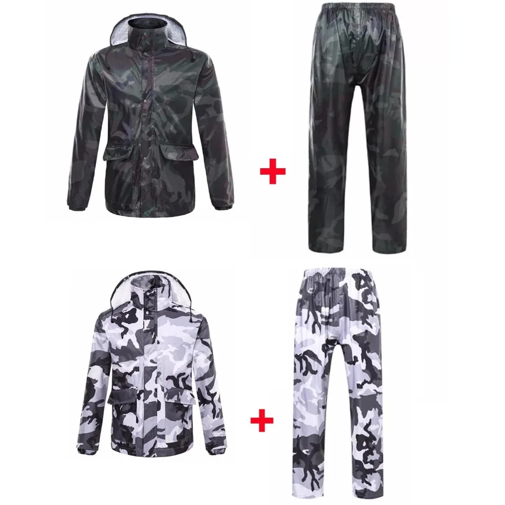 New Double layer Waterproof Raincoat Men & Women Split Raincoat For