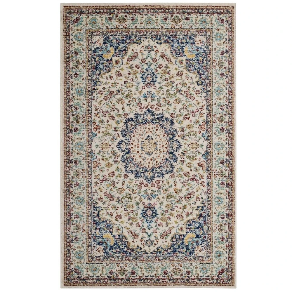 Meryam Distressed Persian Medallion 8x10 Area Rug