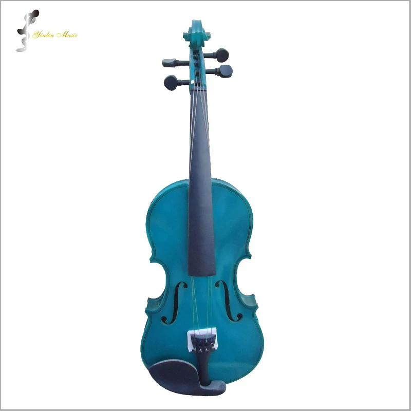 

Green Violin 4/4 1/4 3/4 1/2 1/8 Size Violin in Full Set with Bow, Rosin and CaseColorful Violins Many Colors Available