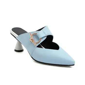 

19 years of spring and summer fashion pointed head with a baotou half tow sandals female 31-43