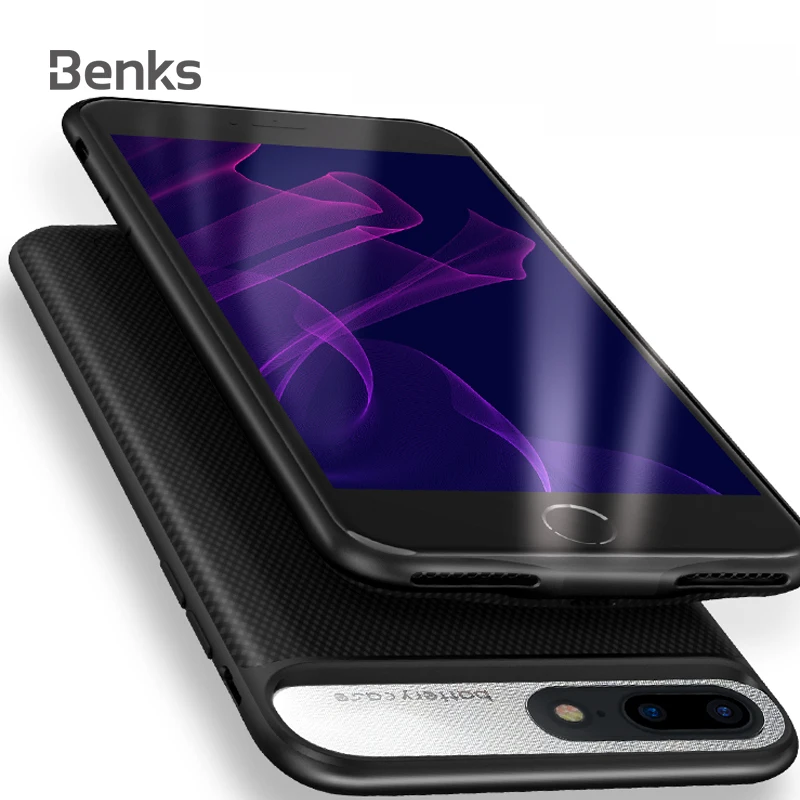 

Benks Portable Battery Charger Case For iPhone 6 6s 7 8 Plus Battery Fast Charger Case Power Bank External Backup Charging Cover