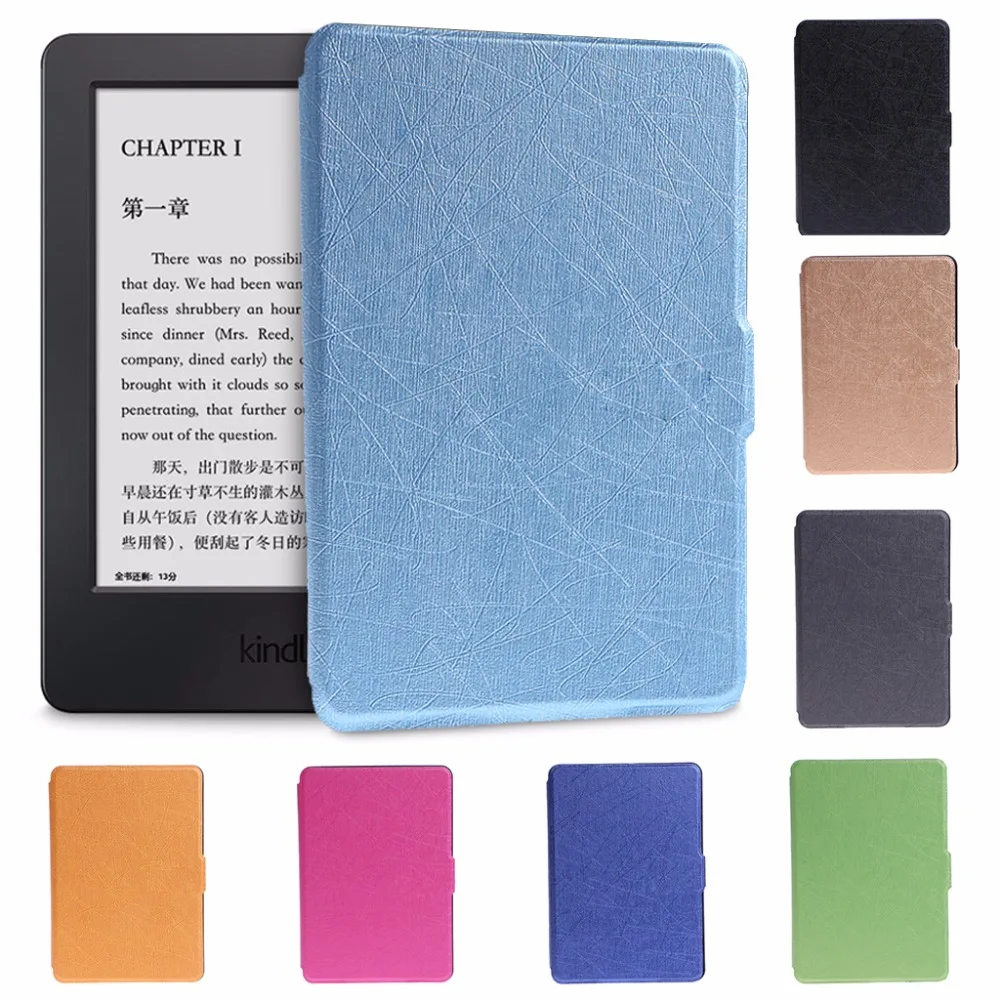 Ультратонкий чехол-книжка из искусственной кожи для Amazon Kindle Paperwhite 1/2/3 6 дюймов |