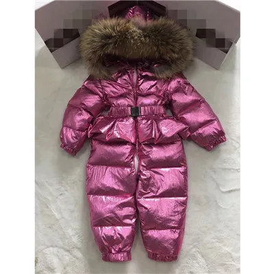 As Picture Baby Girl Romper Overalls Children's Winter Newborn Toddler Infant Winter Clothes Baby Clothing Jumpsuit Winter Snow Suit 0123Y - Цвет: As Picture