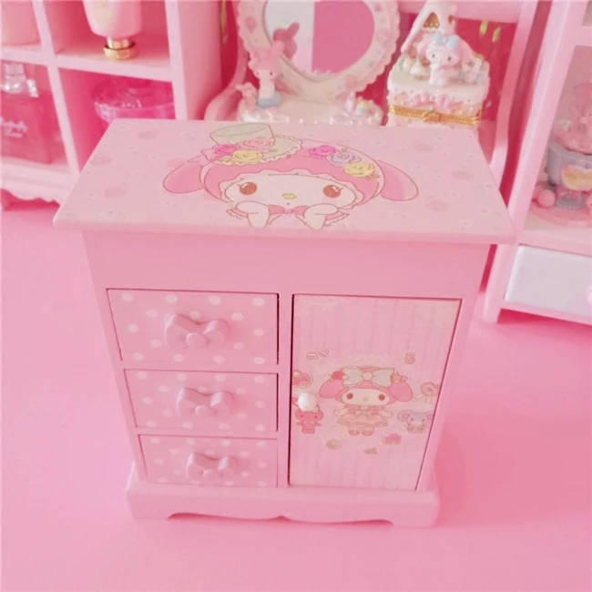 IVYYE 1 шт. розовая модная аниме коробка для хранения My Melody корзины дома красивый