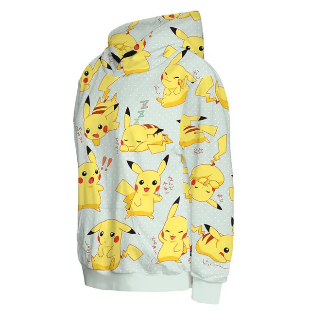 Pokemon Yellow Pikachu Sweatshirt Hoodie
