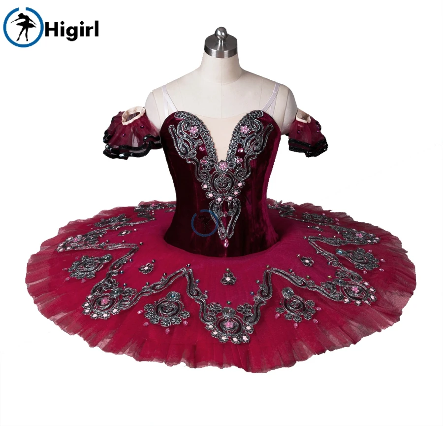 

Burgundy ballet tutu for girls,red ballet tutu,blue professional tutu ballet costumeBT8992B